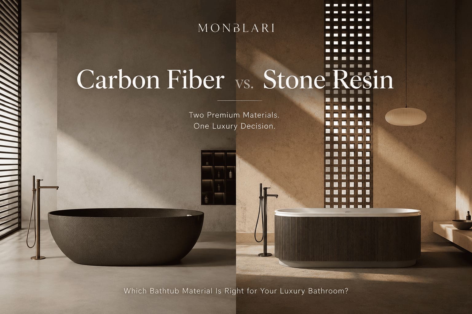 Carbon Fiber vs Stone Resin Bathtub