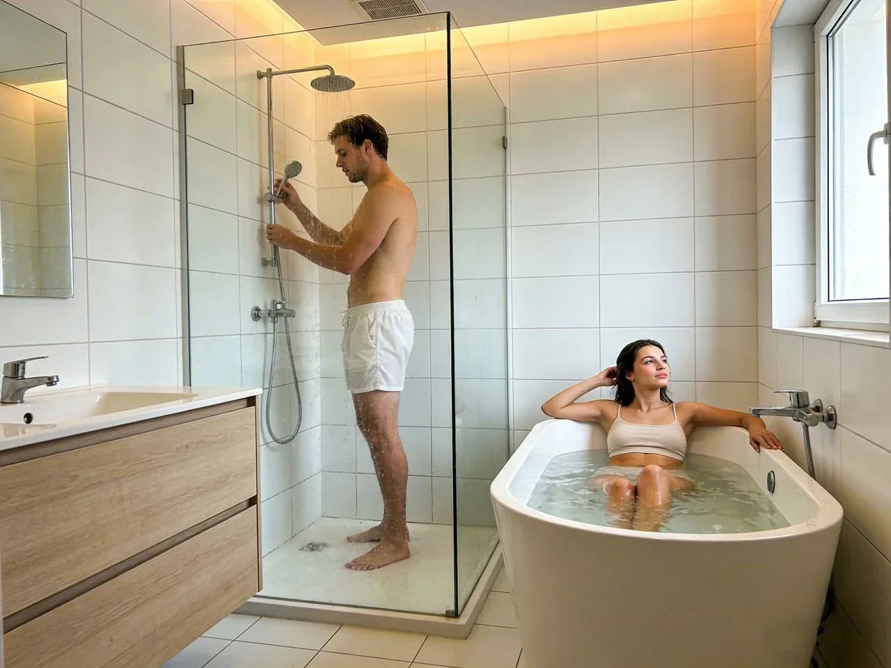 shower vs bath