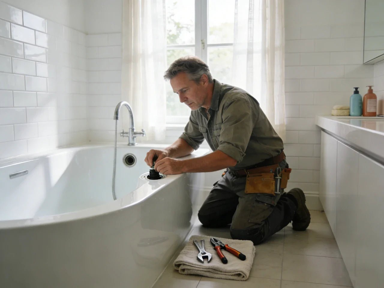 replacing tub drain