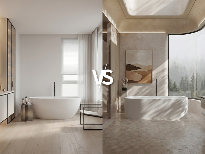 Stone Resin vs Acrylic Bathtub