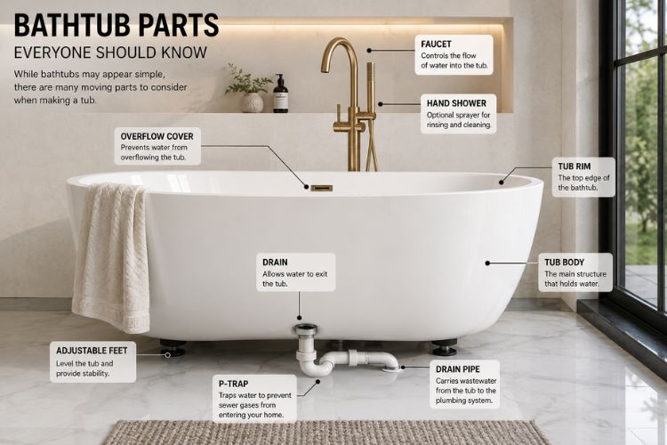The Complete Guide to Bathtub Parts