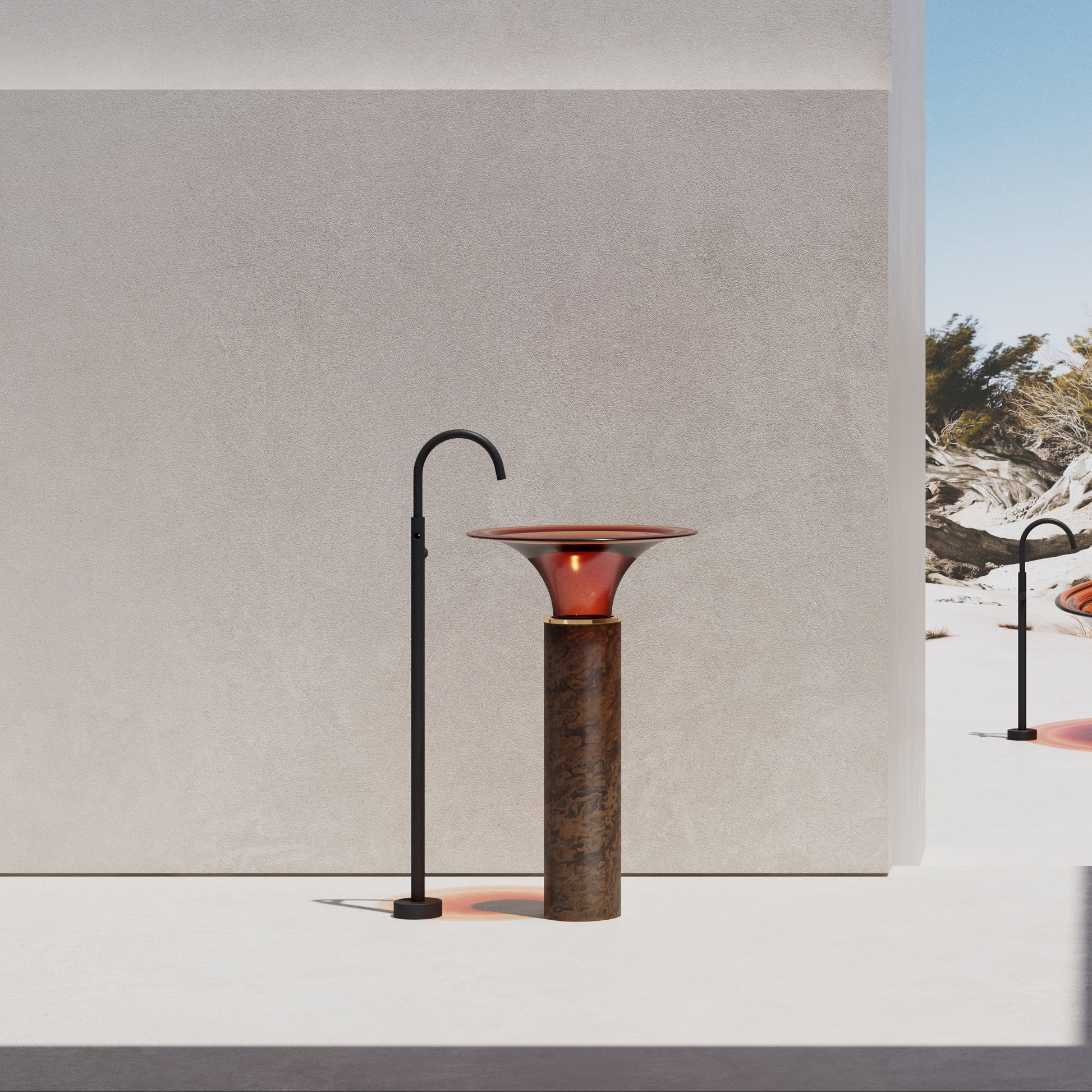 MonBlari Spring Series Pedestal Sinks SP-Z0860 M-CT05-FrontView