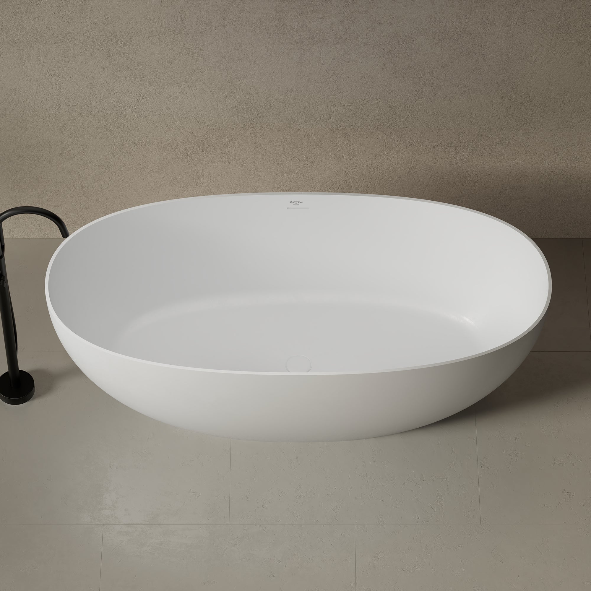 51.2 Inch MonBlari LYRA Solid Surface Freestanding Bathtub
