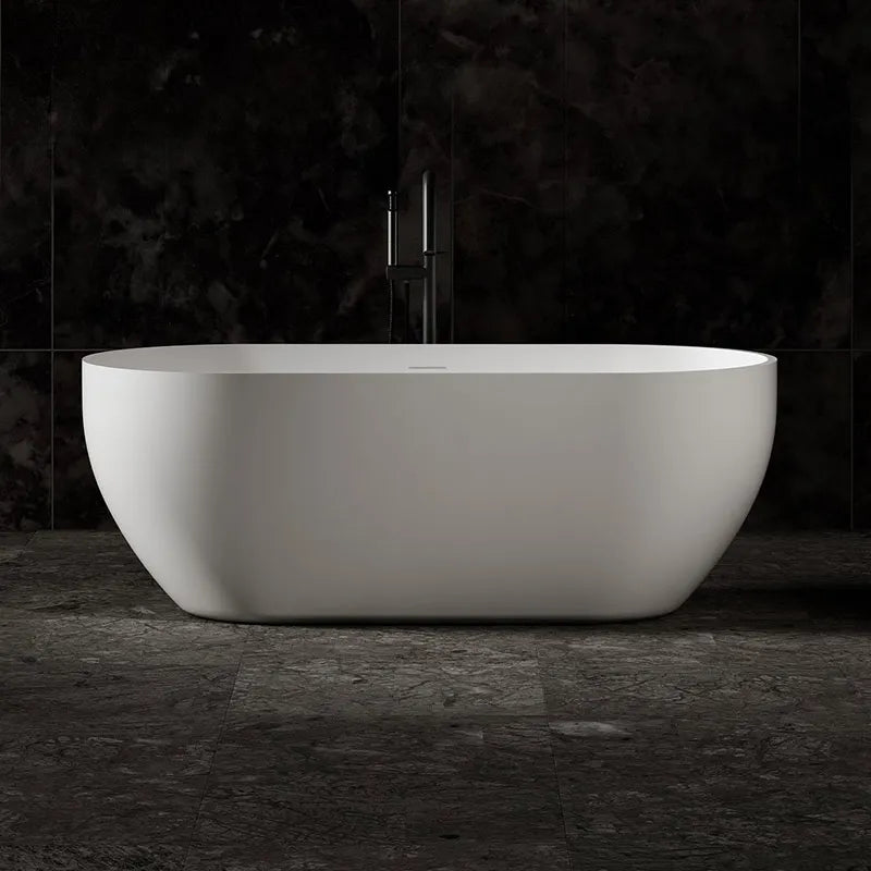 MonBlari Solid Surface Freestanding Bathtub-TW-8501-MW-FrontView