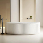 67 Inch MonBlari Solid Surface Freestanding Bathtub-TW-8117-MW-FrontView