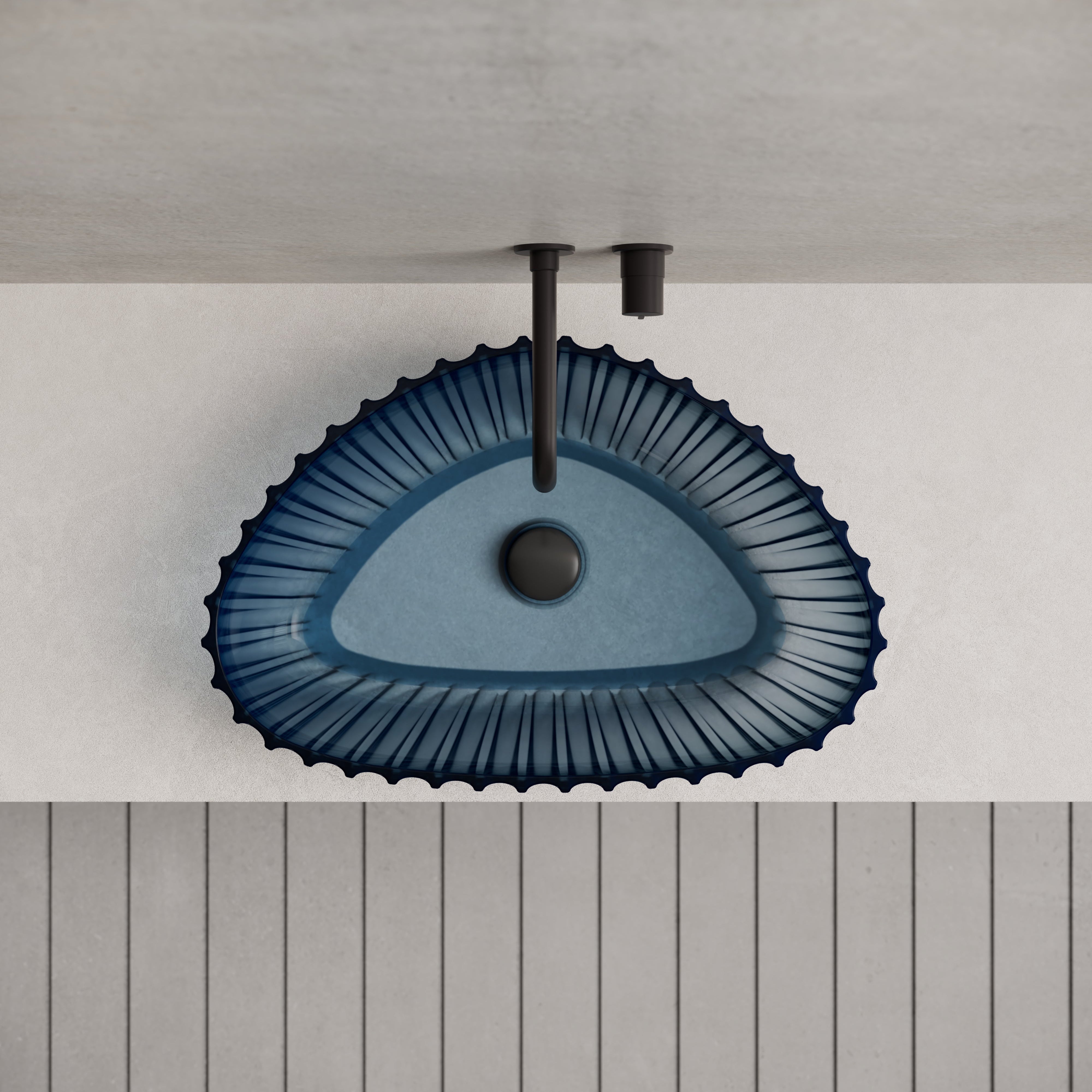 23.6 Inch MonBlari Resin Vessel Bowl Sink Bathroom Sink MR-A8870T-TopView