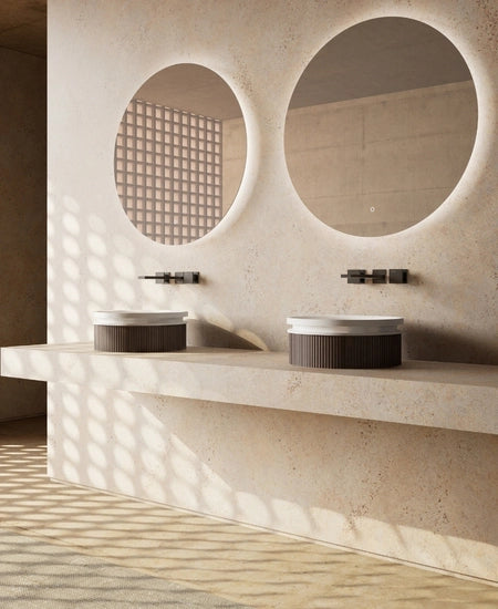 MonBlari FOREST Series Round Vessel Sink Fluted