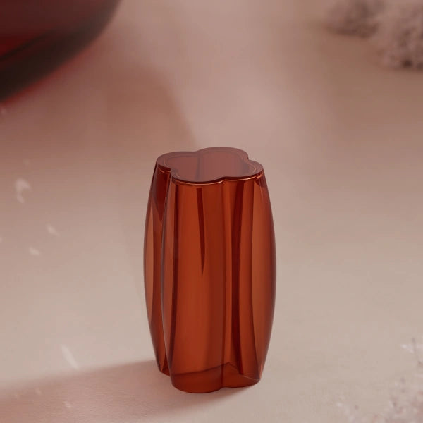 11" MonBlari LINGLONG Series Clear Amber Shower Stool