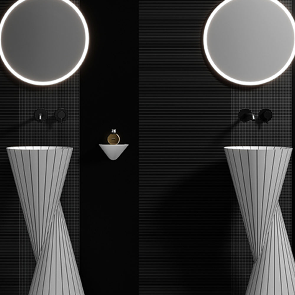 MonBlari Swing Series Sculptural Pedestal Sink