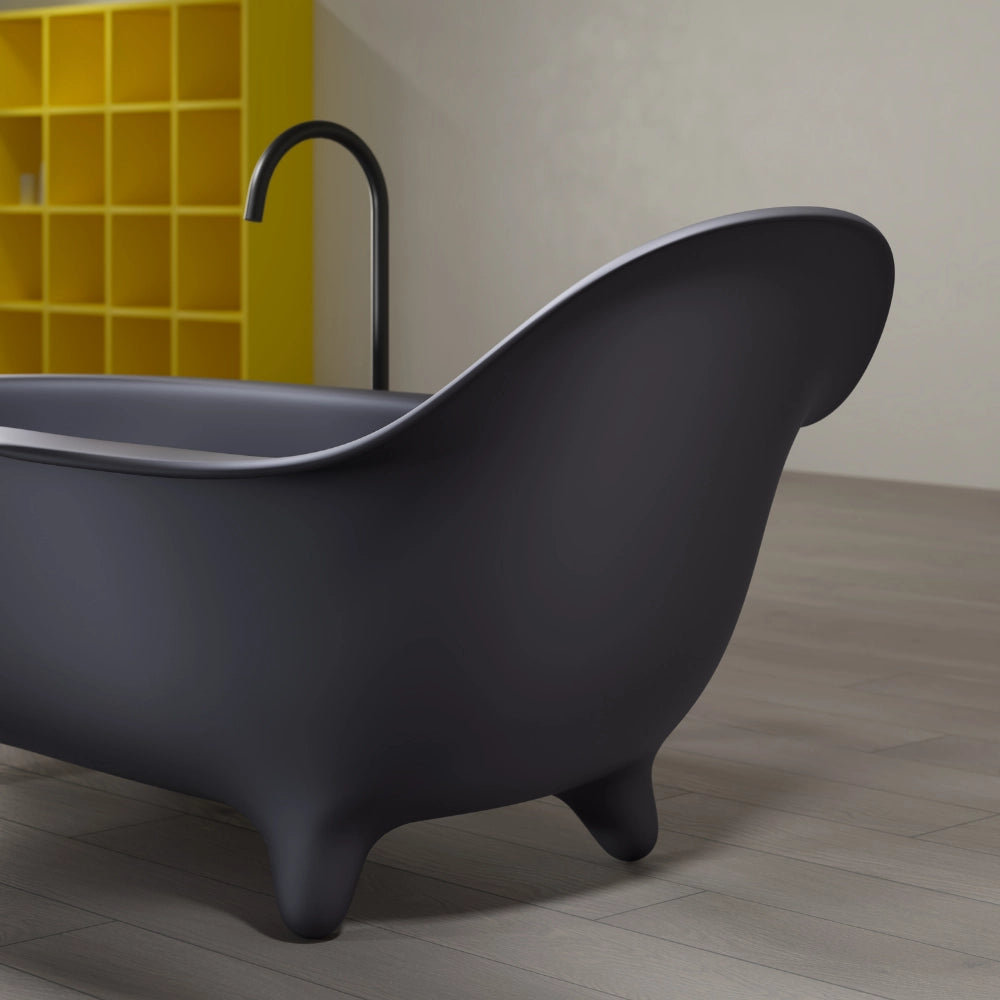 71 Inch MonBlari Armchair Series Single Slipper Freestanding Soaking Bathtub