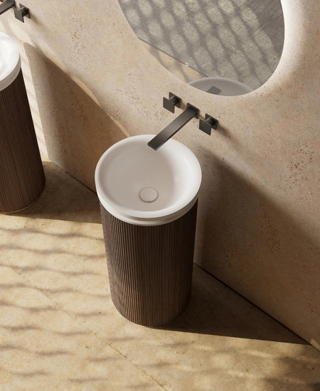 MonBlari FOREST Series Round Pedestal Sink