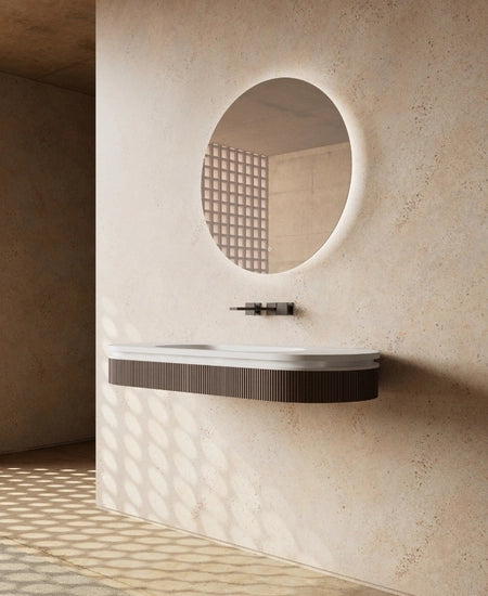 MonBlari FOREST Series Wall-Mounted Sink Fluted