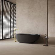 67 Inch MonBlari Carbon Fiber Freestanding Bathtub MC99966GB-FrontView