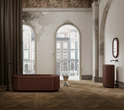 67 Inch MonBlari BERYL Series Faceted Freestanding Soaking Bathtub