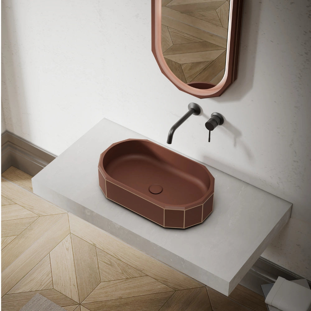 24 Inch MonBlari BERYL Series Contemporary Vessel Sink