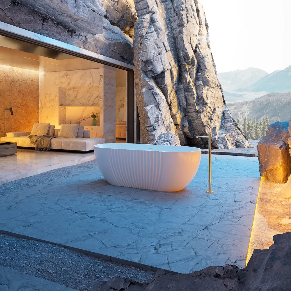 60 Inch MonBlari Acrylic Freestanding Bathtub