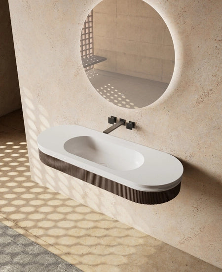 MonBlari FOREST Series Wall-Mounted Sink Fluted