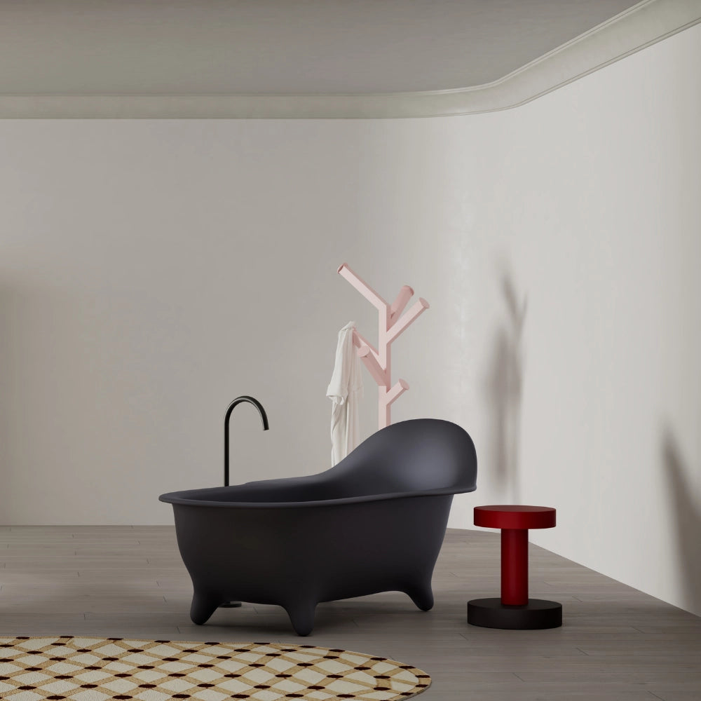 71 Inch MonBlari Armchair Series Single Slipper Freestanding Soaking Bathtub