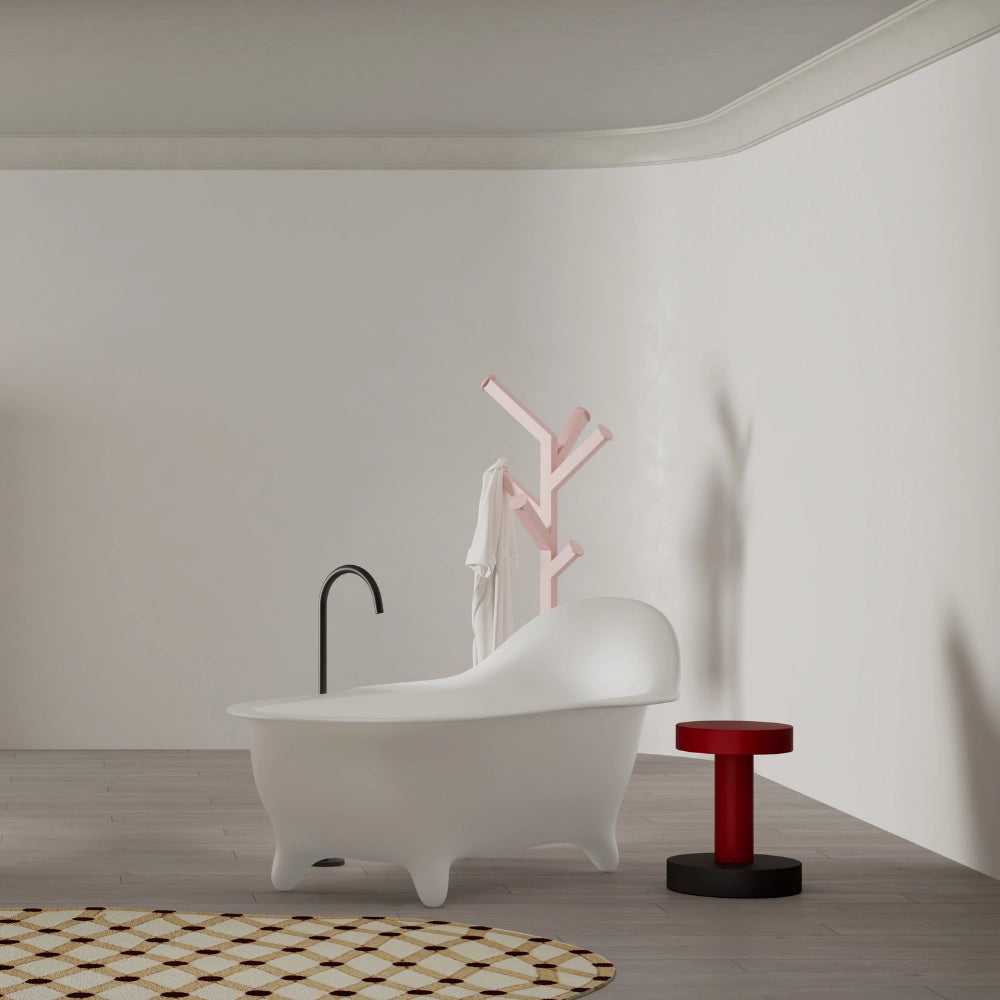 71 Inch MonBlari Armchair Series Single Slipper Freestanding Soaking Bathtub
