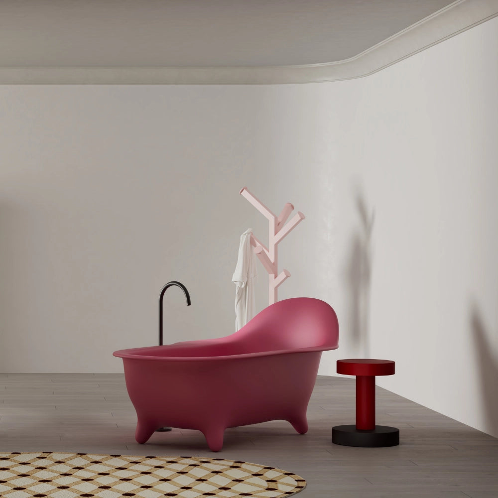 71 Inch MonBlari Armchair Series Single Slipper Freestanding Soaking Bathtub