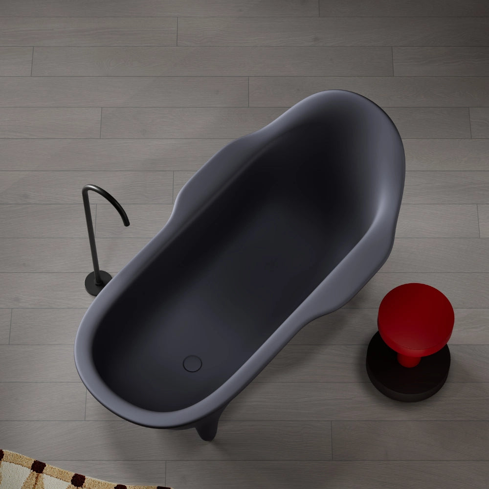 71 Inch MonBlari Armchair Series Single Slipper Freestanding Soaking Bathtub