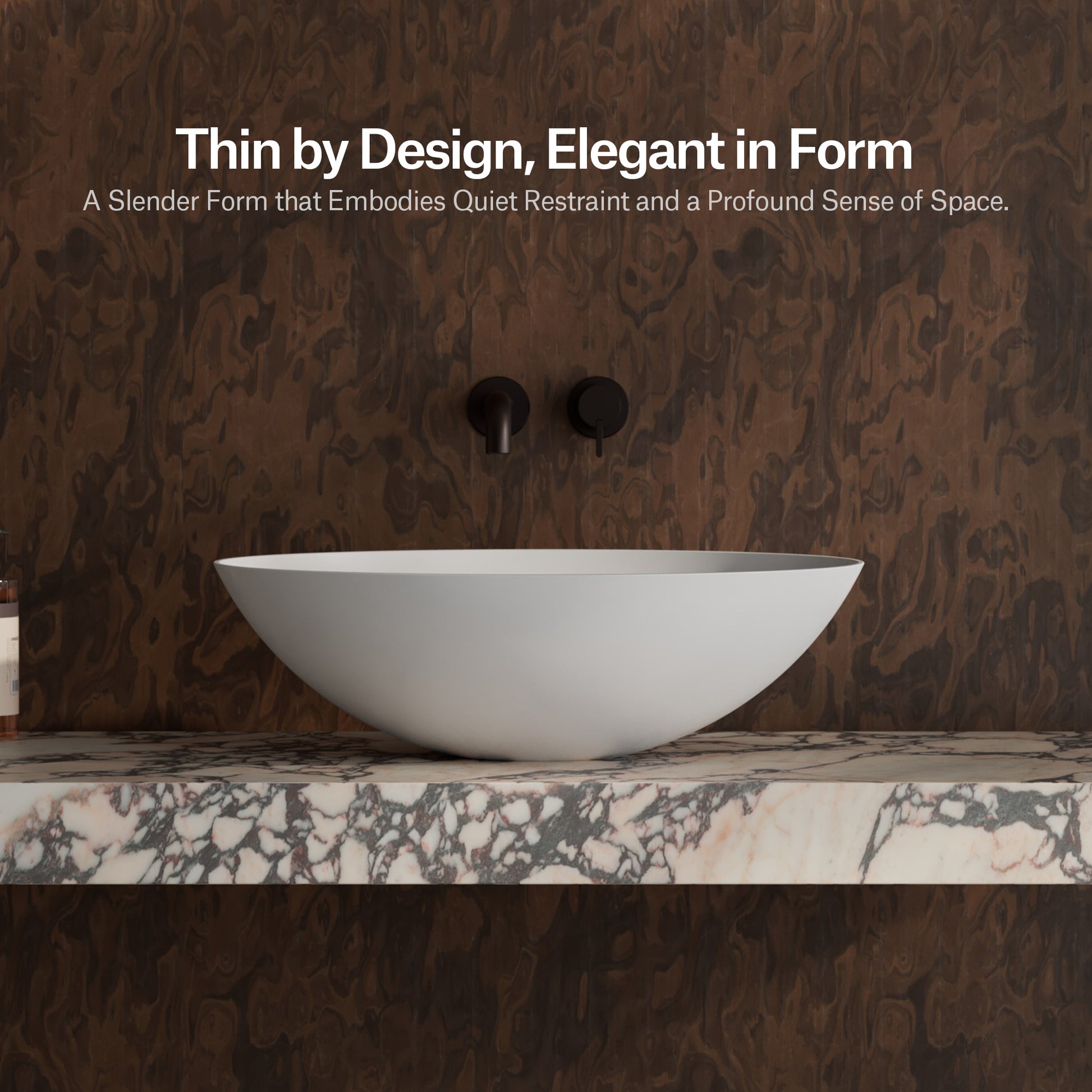 MonBlari Solid Surface Vessel Bowl Sink Bathroom Sink XA-A72-MW-7