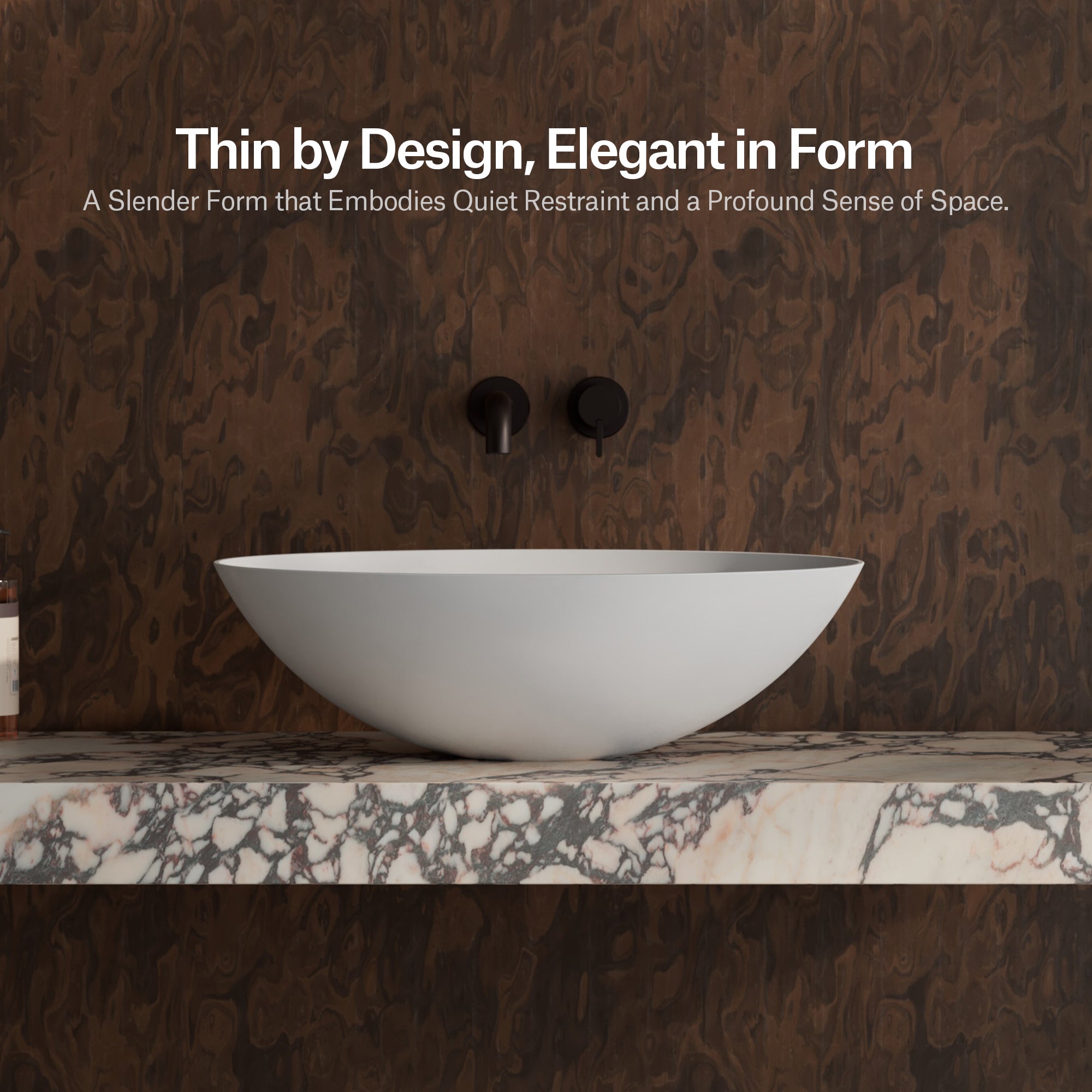 MonBlari Solid Surface Vessel Bowl Sink Bathroom Sink XA-A72-MW-7