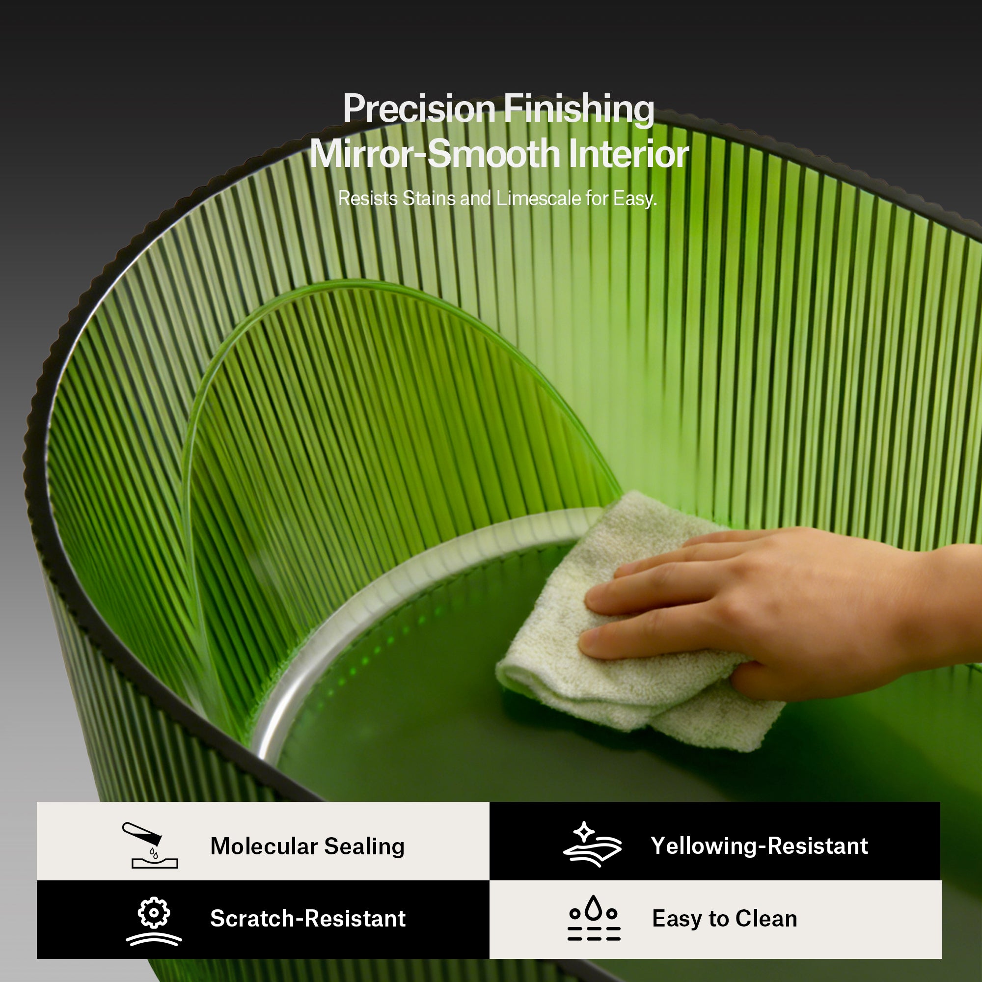 66.9 Inch MonBlari MIRAGE Resin Freestanding Bathtub