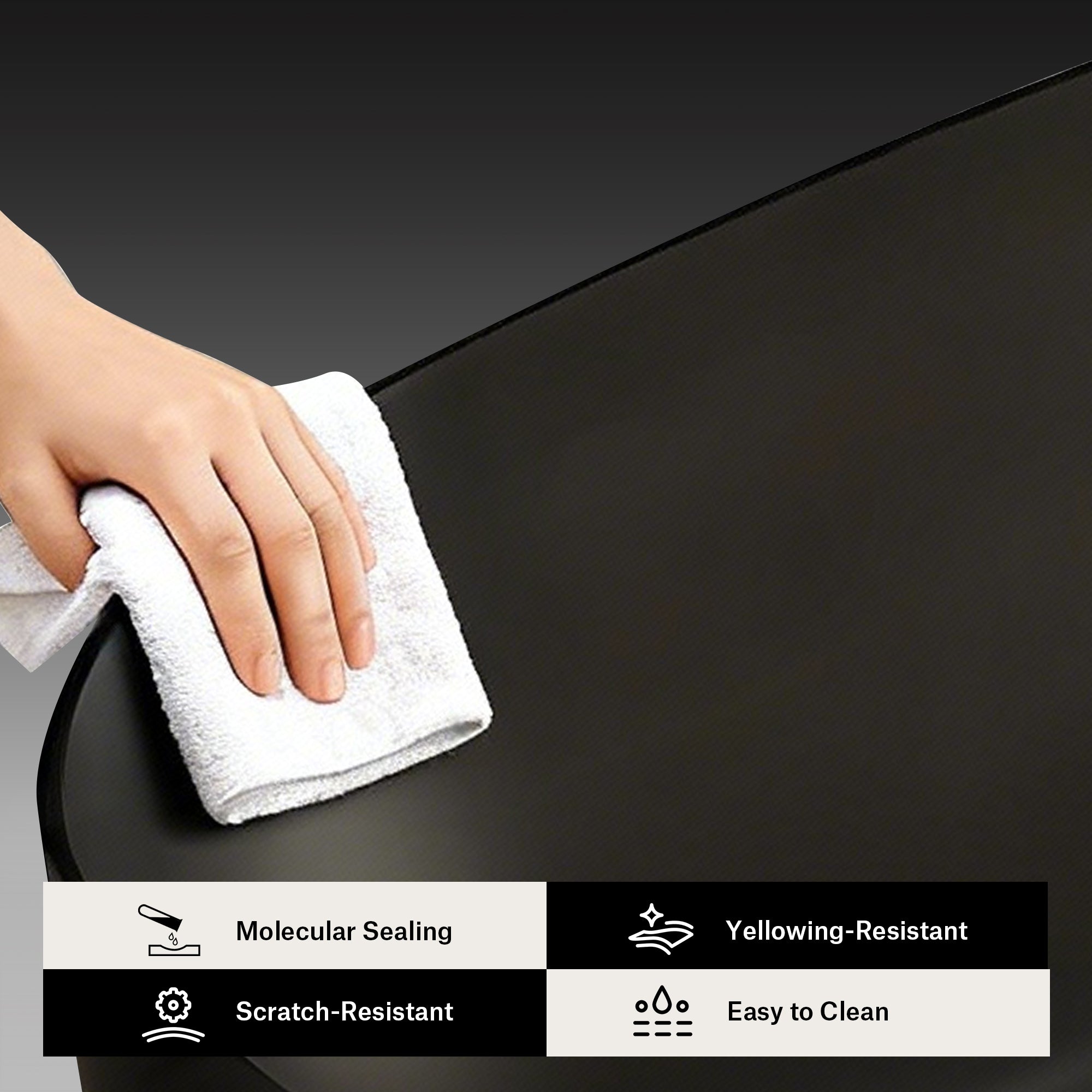 59.1 Inch MonBlari LUCENT Resin Freestanding Bathtub