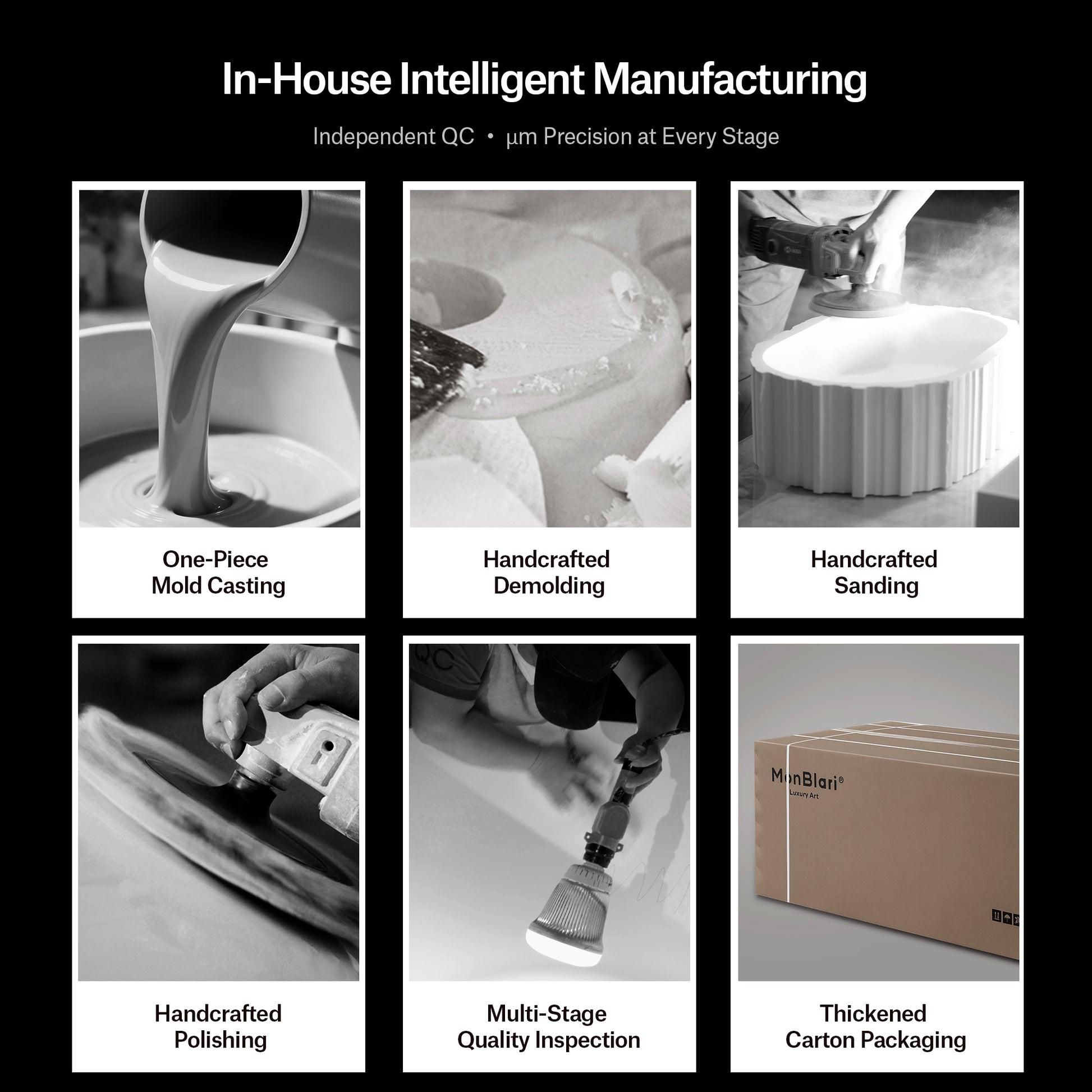 31.5 Inch MonBlari Solid Surface Wall Mount Sink Bathroom Sink TW-G273-8