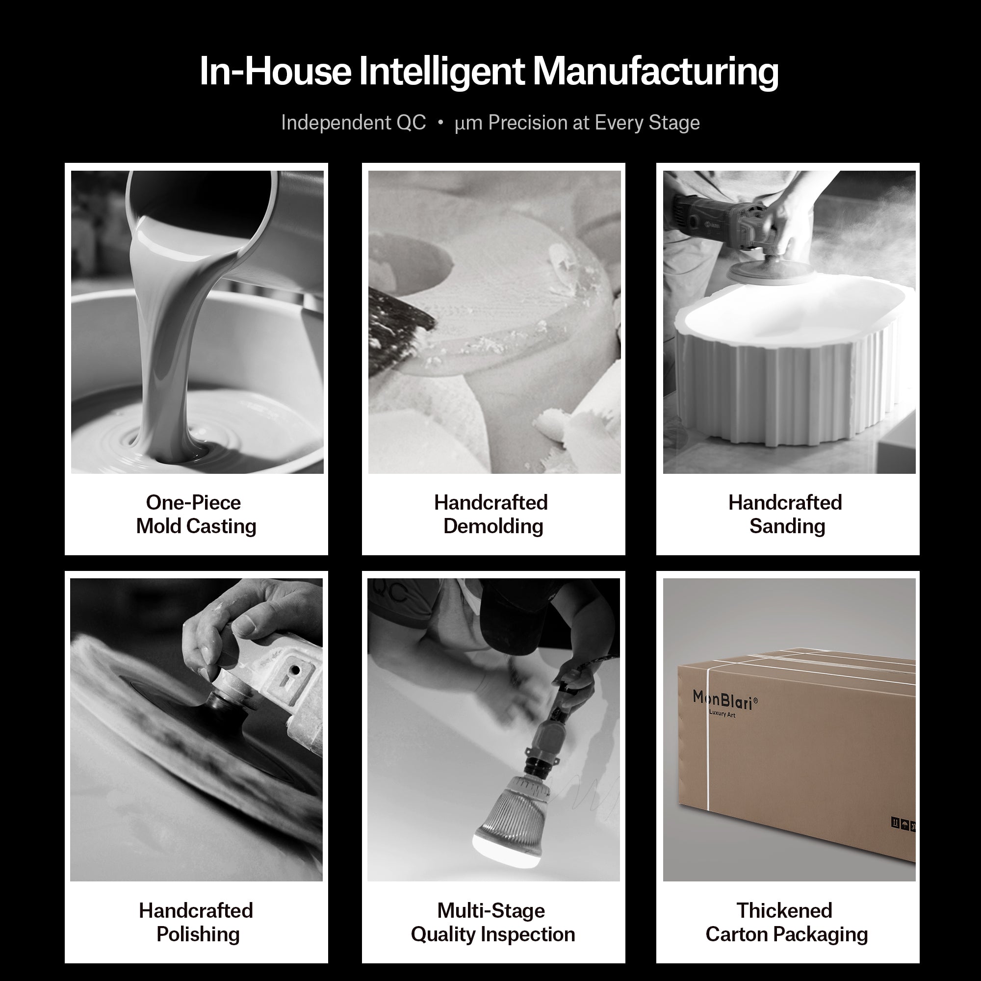 31.5 Inch MonBlari Solid Surface Wall Mount Sink Bathroom Sink TW-G273-8