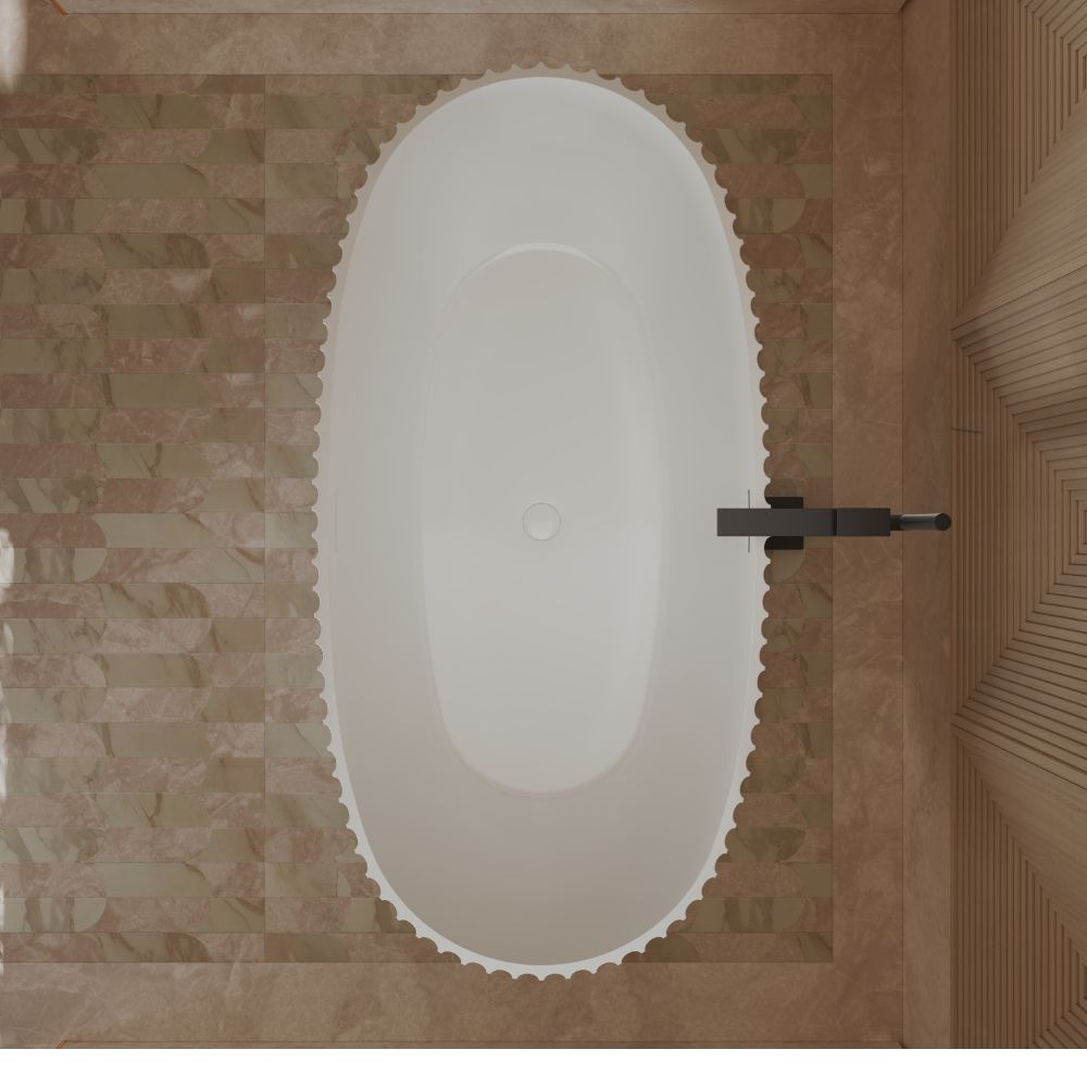 59.1" Monblari Acrylic Freestanding Bathtub With Insulation Tub