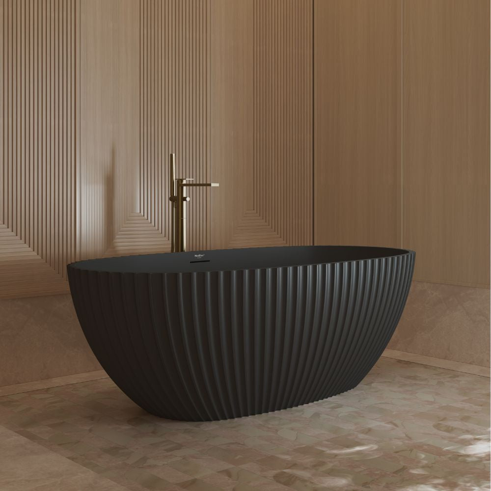 59.1" Monblari Acrylic Freestanding Bathtub With Insulation Tub