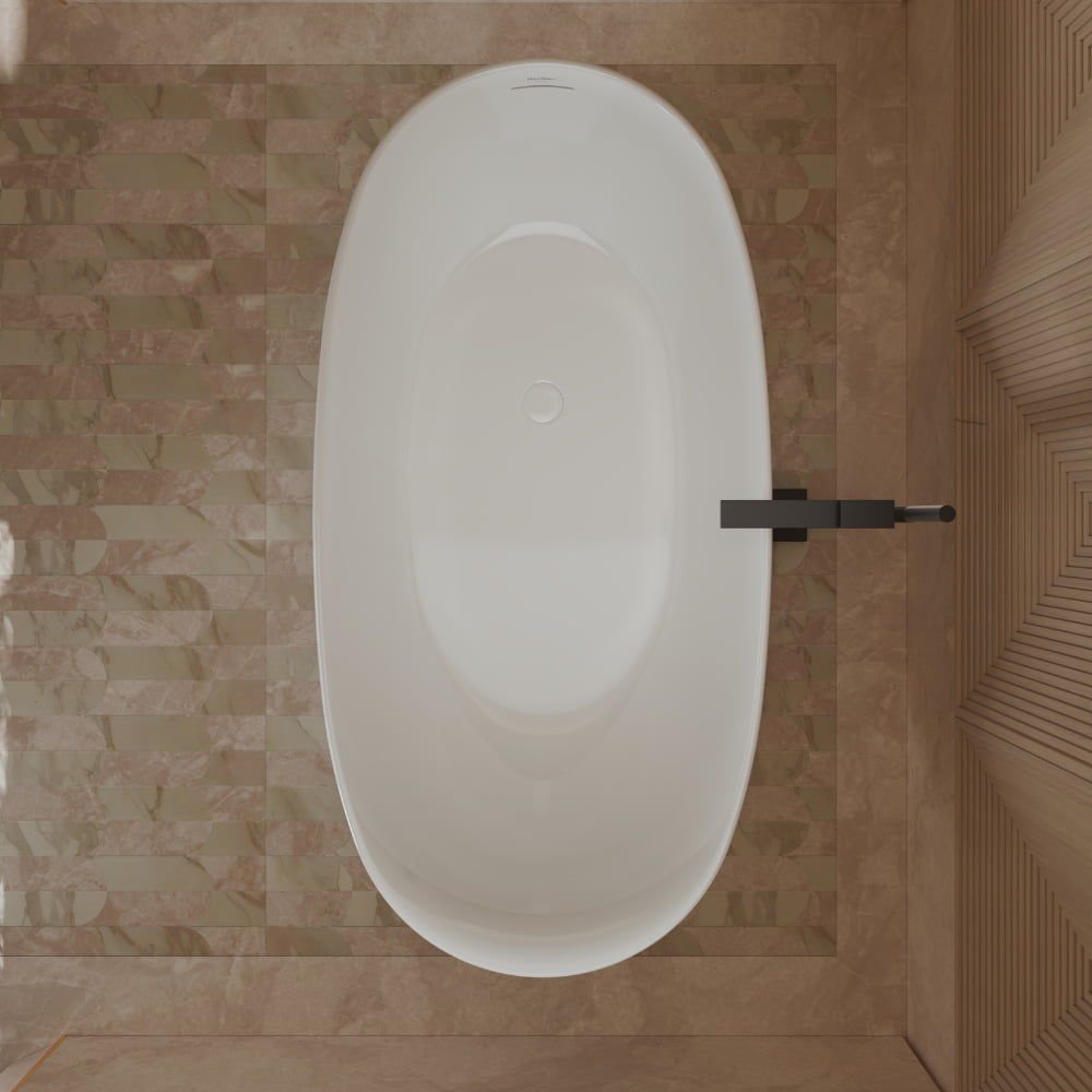 51-67 Inch MonBlari Acrylic Freestanding Bathtub