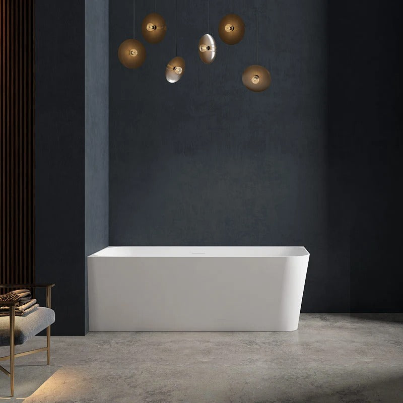 Monblari Acrylic Freestanding Rectangular Bathtub​  TW-7611-Frontview