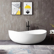 Monblari contemporary oval freestanding bathtub-TW-6620-FrontView
