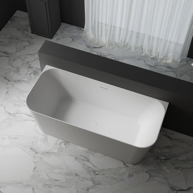 Monblari Rectangular White Bathtub TW-7619-TopView