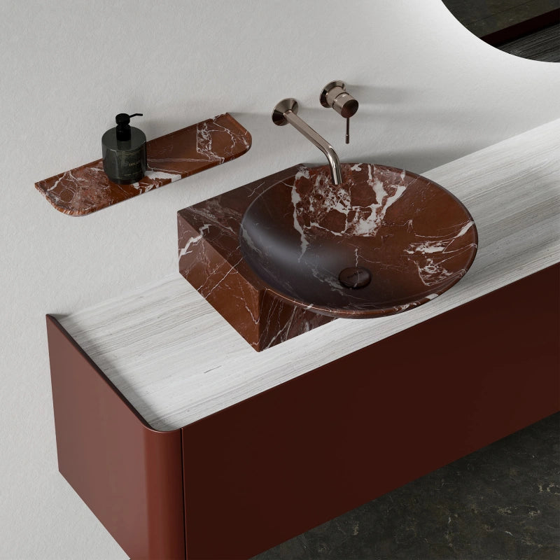 MonBlari Floating Series Marble Bathroom Vanity