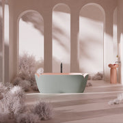 solid surface freestanding bathtub soaking tub