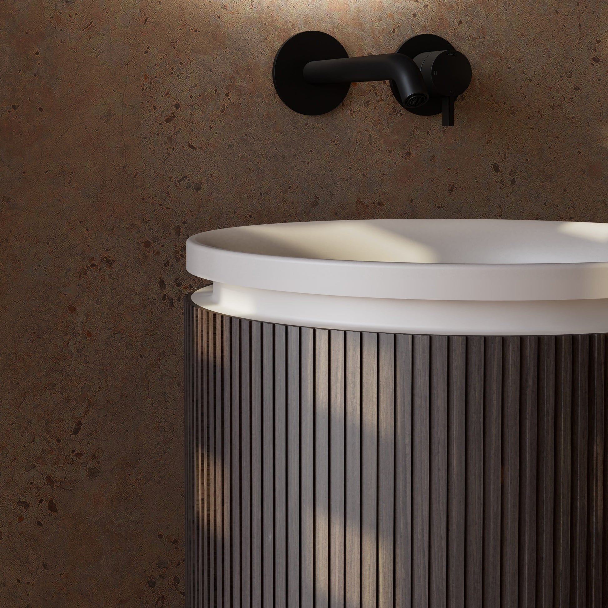 FOREST Series Pedestal Sink Close Shot