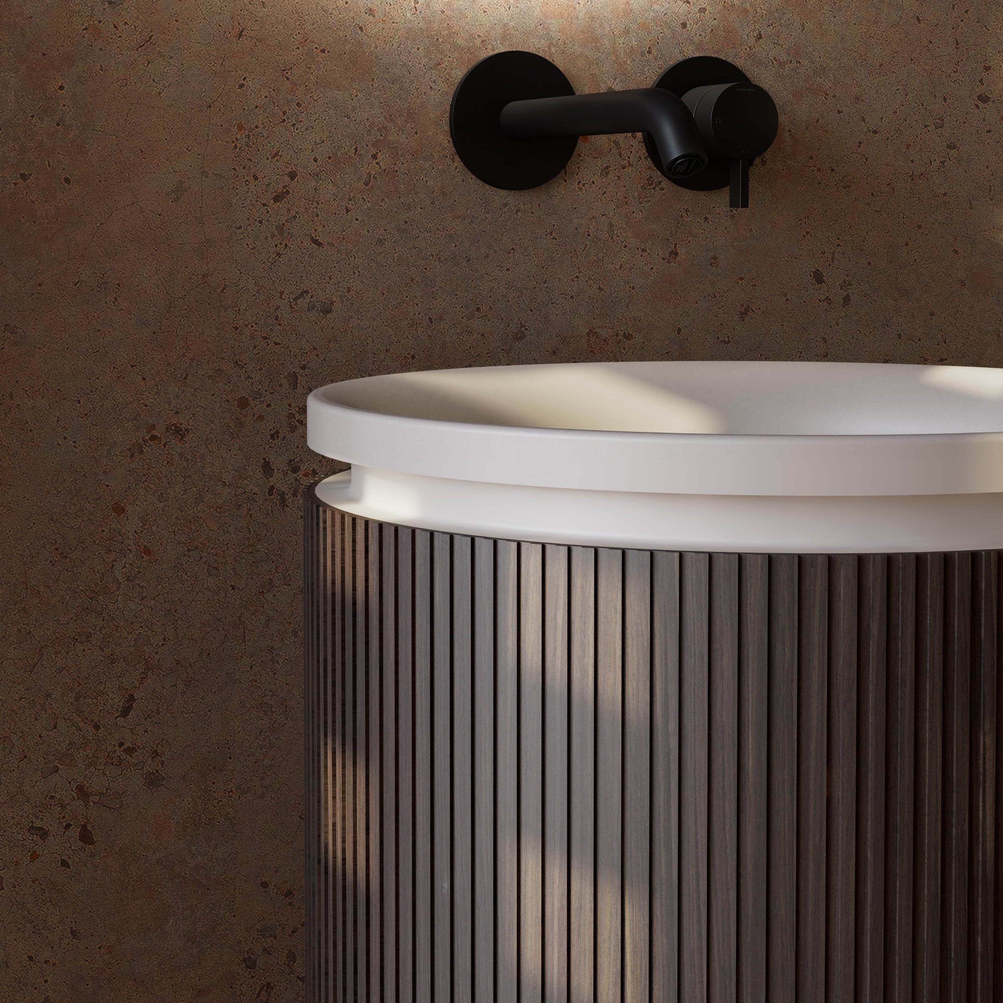 FOREST Series Pedestal Sink Close Shot