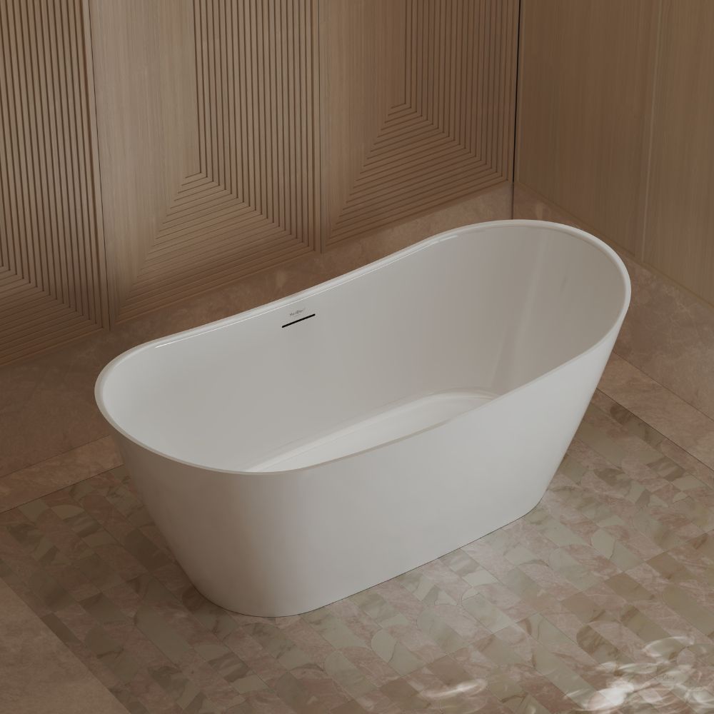 60-67 Inch MonBlari Acrylic Freestanding Bathtub