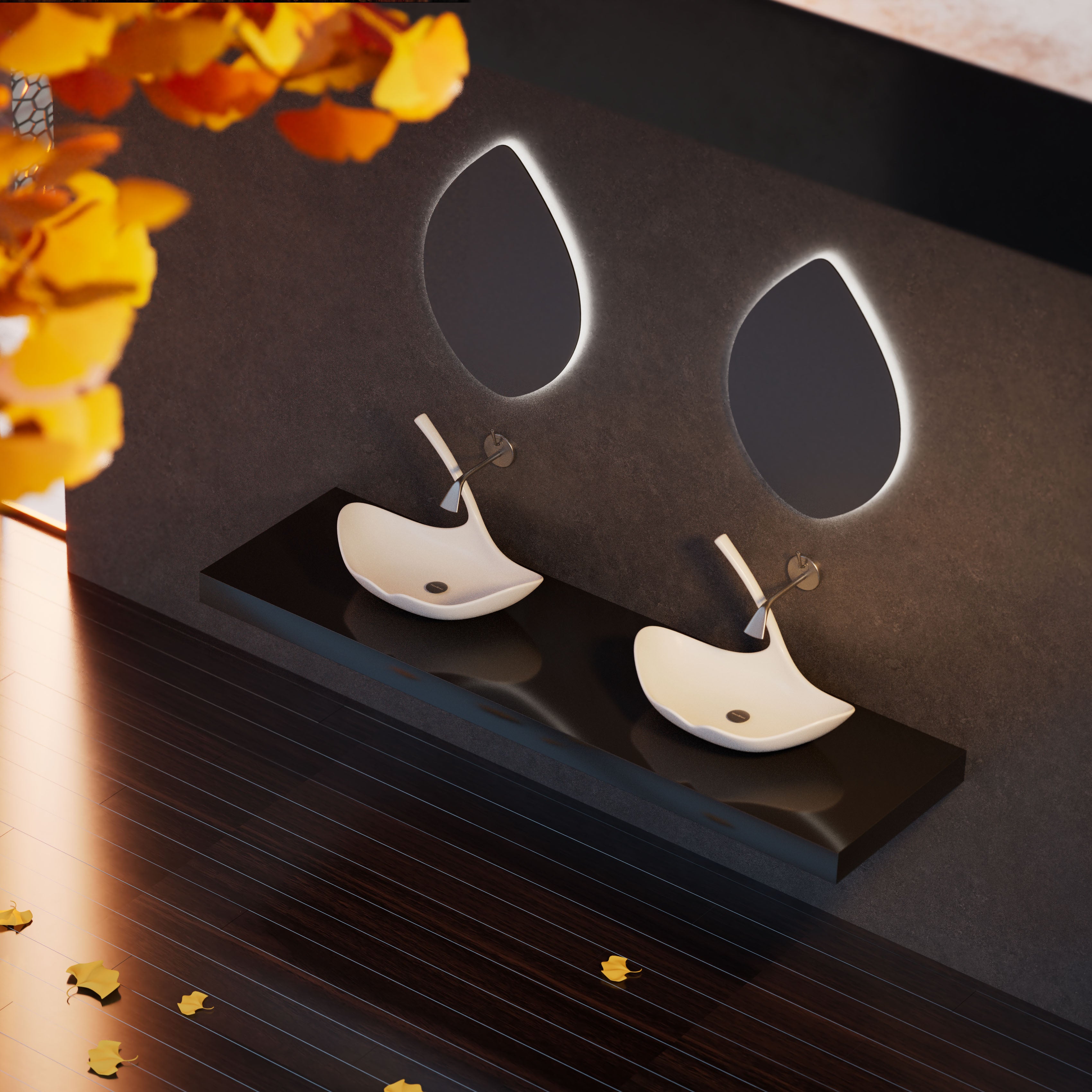 MonBlari GINKNOVA Series Bowl Sinks GK-A0981-TopView