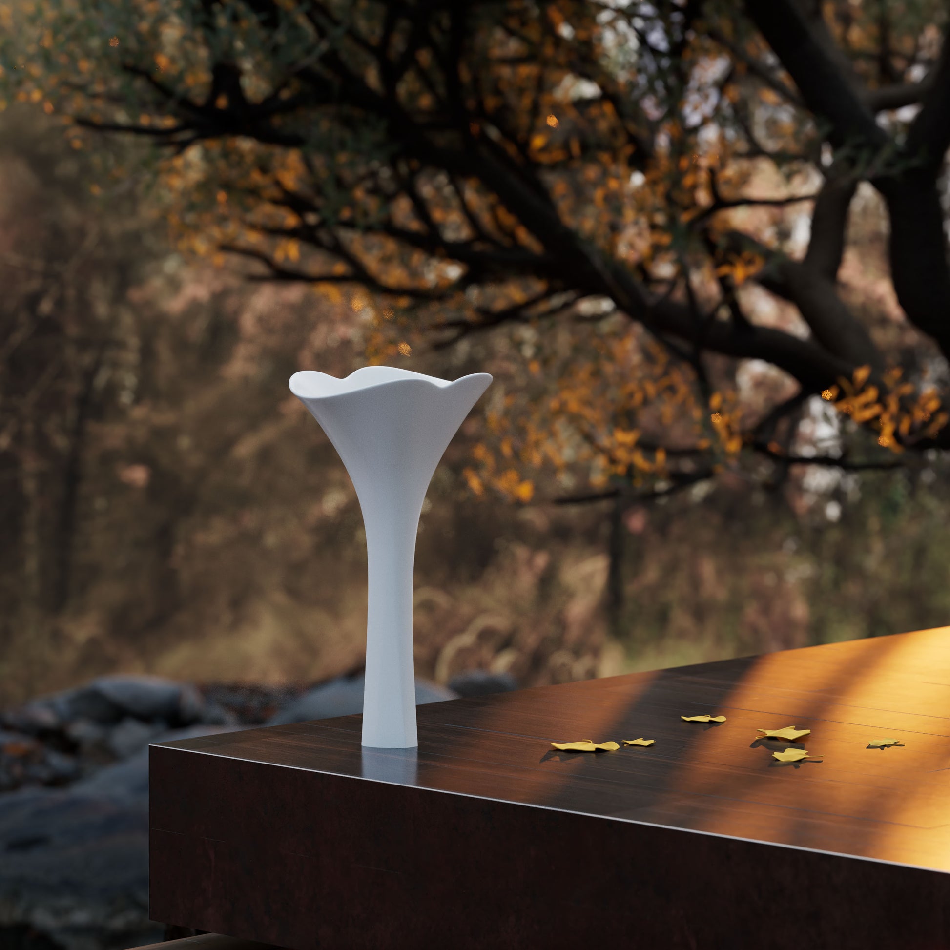 MonBlari GINKNOVA Series Freestanding Pedestal Sink GK-Z0989-SideView