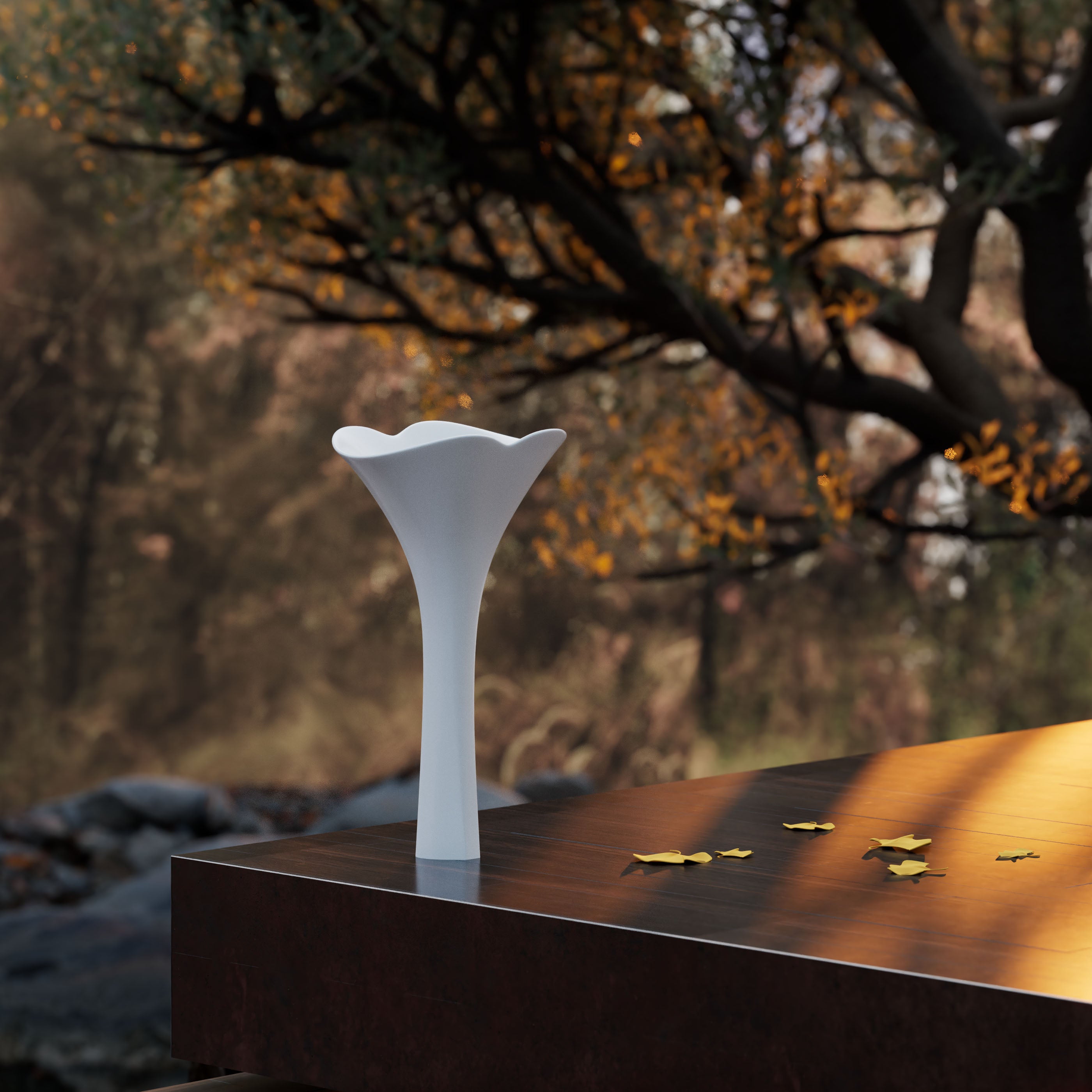 MonBlari GINKNOVA Series Freestanding Pedestal Sink GK-Z0989-SideView