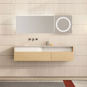 MonBlari GARDEN GV Series Natural Wood Single Sink Bathroom Vanity