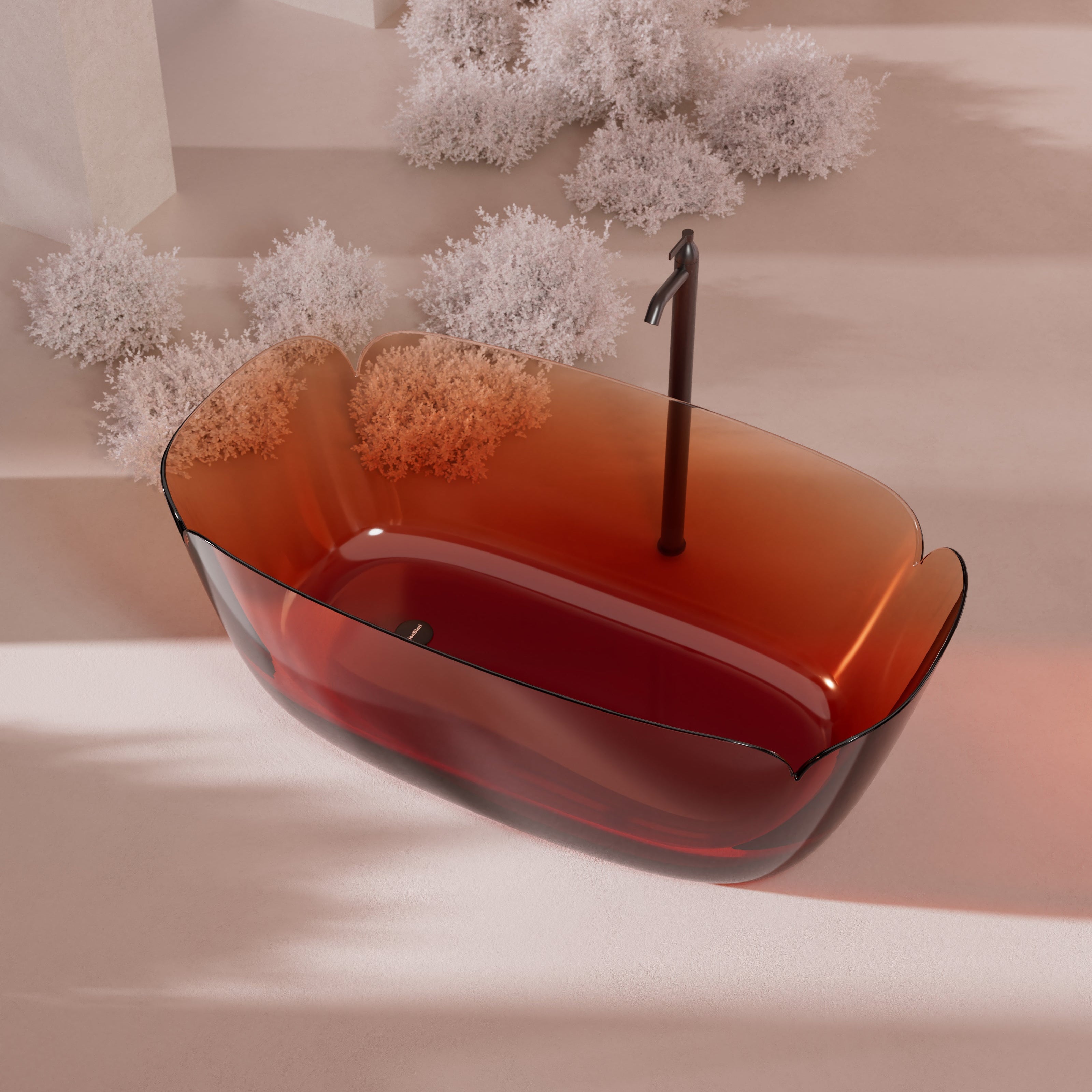 MonBlari FLOWER Series Wine BathTub-SideTopView