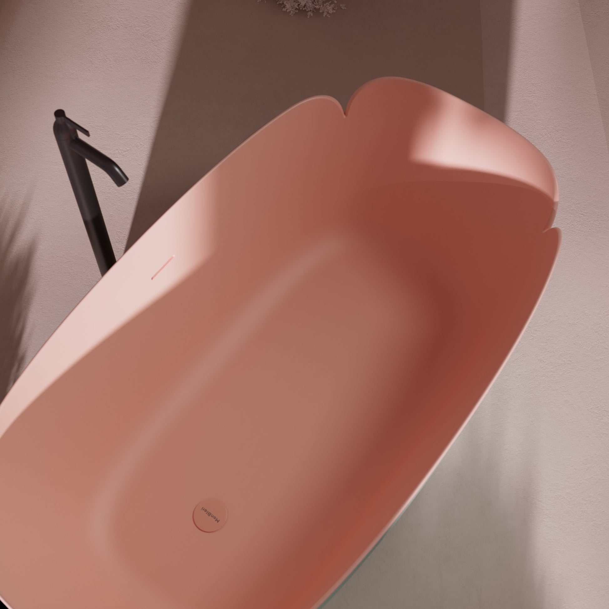 MonBlari FLOWER Series Solid Surface Bathtub H-0811-GP-CloseUp