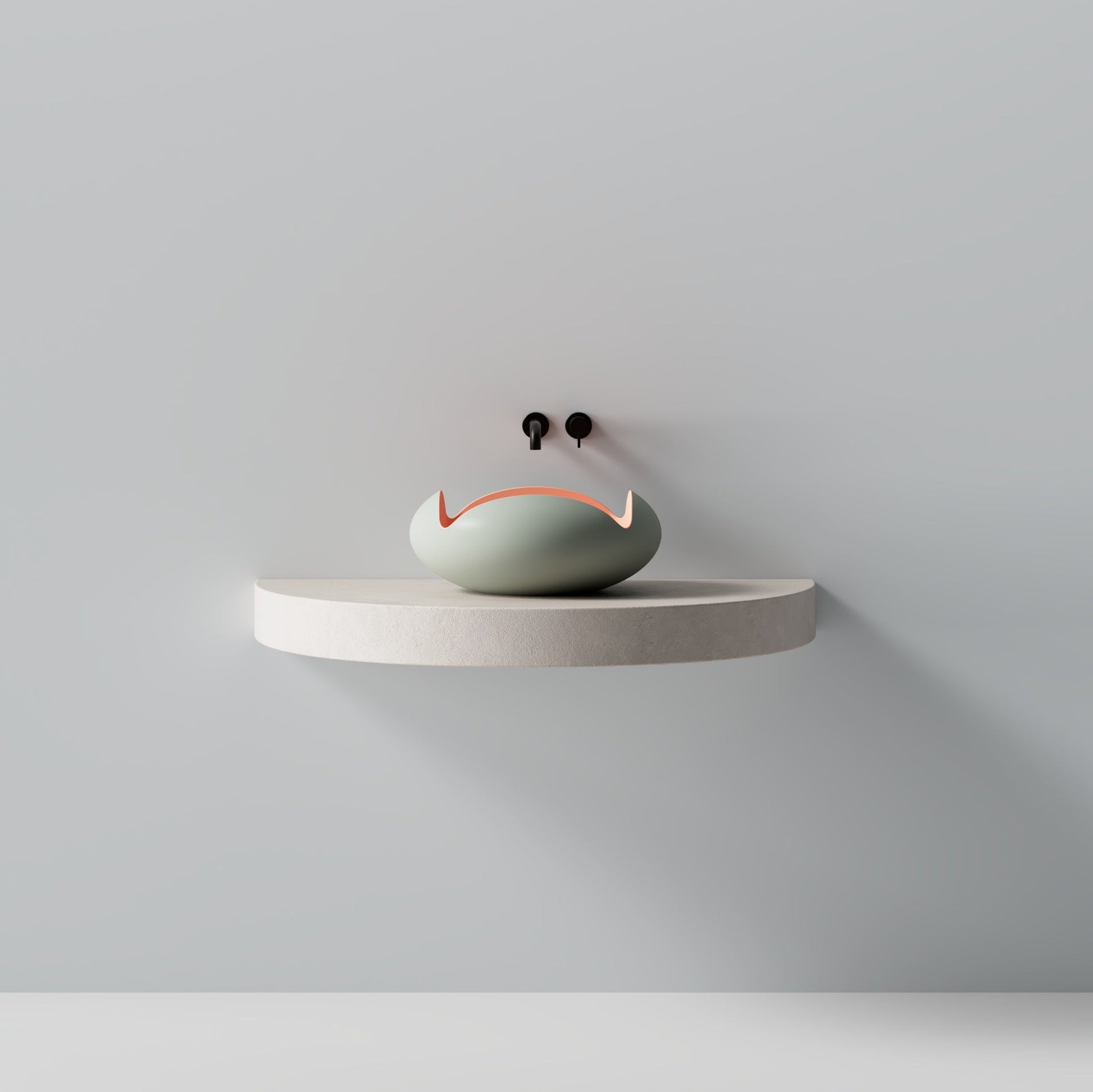 MonBlari Flower Series Solid Surface Countertop Sink H-A0811-GP-
FrontView