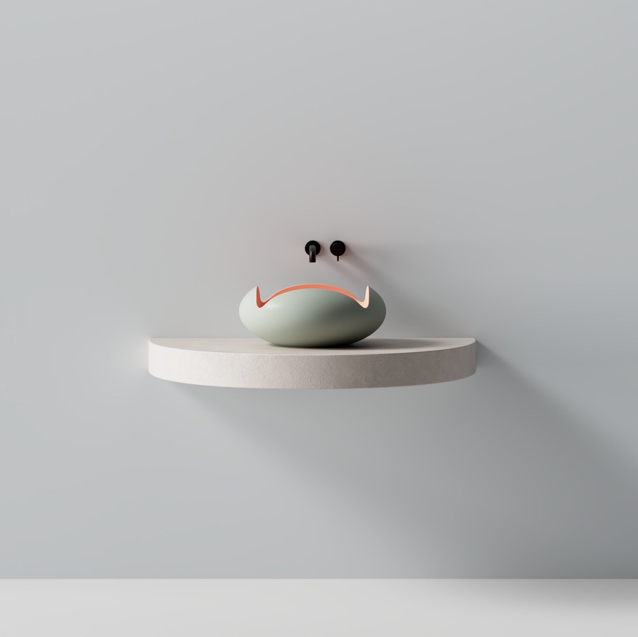 MonBlari Flower Series Solid Surface Countertop Sink H-A0811-GP-
FrontView